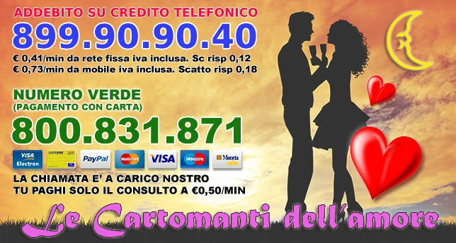 Cartomanzia 899.90.90.40 Chiamaci al numero 899.90.90.40